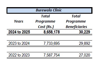 The Burewala Project — total cost overview